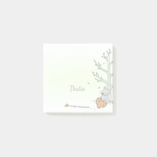 Post-it® Aquarelle personnalisée de la souris Coupe jaune 