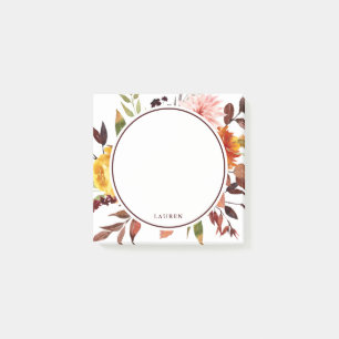 Post-it® Aquarelle personnalisée du jardin d'automne