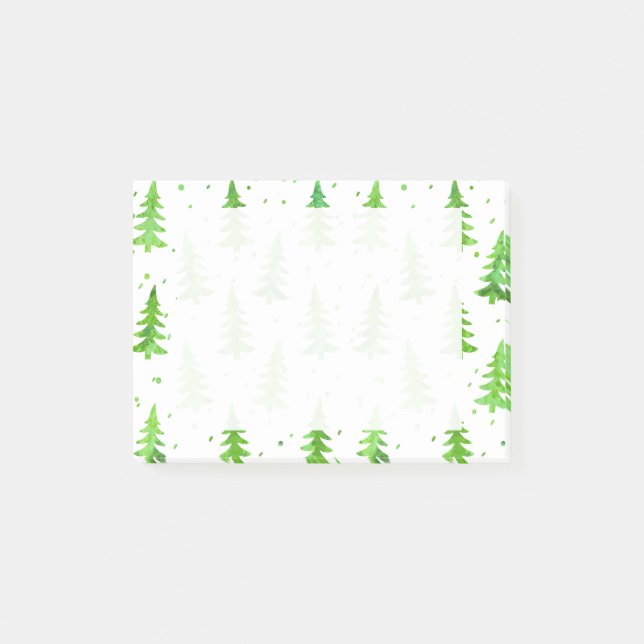 Post-it® Aquarelle Pine Arbres (Devant)