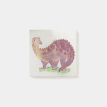 Aquarelle Purple Dinosaure Post