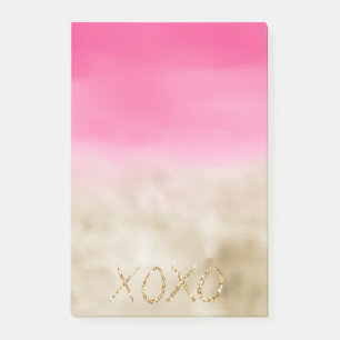 Post-it® Aquarelle rose Glam Gold Tie Dye XOXO Parties scin