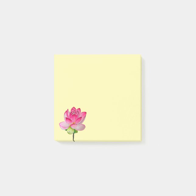 Post-it® Aquarelle rose lofleur art (Devant)
