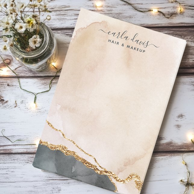 Post-it® Aquarelle rose Noir Aquarelle Aquarelle Salon en m (Créateur téléchargé)