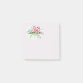 Post-it® Aquarelle rose Rose sauvage Mini bouquet floral TY