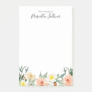 Post-it® Aquarelle rose Vide Du Bureau De