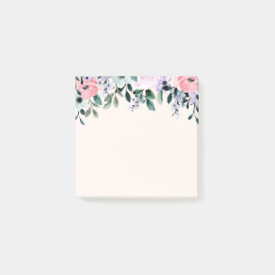 Post-it® Aquarelle rose violet et verte