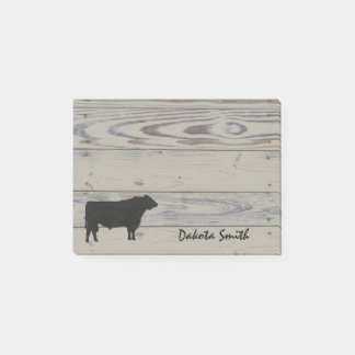 Post-it® Aquarelle Russe Angus Bull Silouette