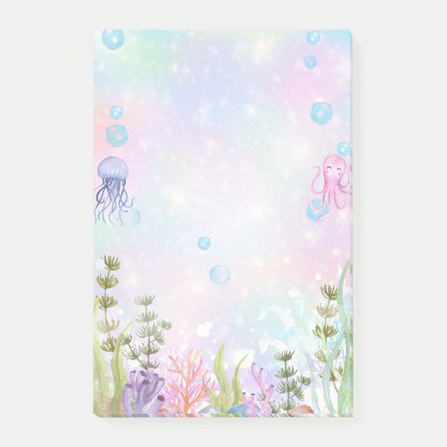 Post-it® Aquarelle sous le Sea Post (Devant)