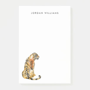 Post-it® Aquarelle Tiger assis