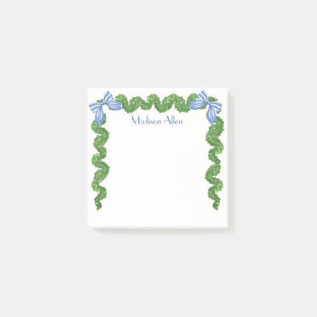 Post-it® Aquarelle Topiaire Garland (Devant)