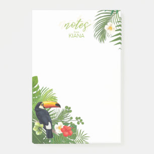 Post-it® Aquarelle Tropical avec Toucan Green ID577