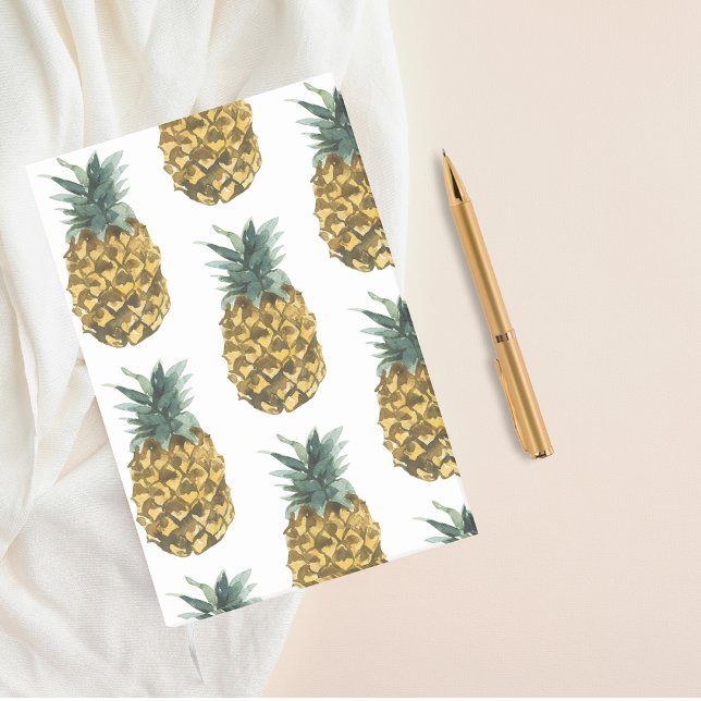 Post-it® Aquarelle tropicale ananas Motif sans couture (Créateur téléchargé)