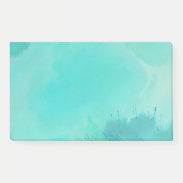 Post-it® Aquarelle turquoise (Devant)