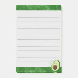 Post-it® Aquarelle vert d'Avocado mignonne Arrière - plan