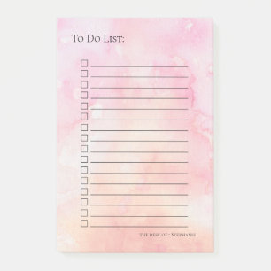 Post-it® Aquarelles rose et corail Rose