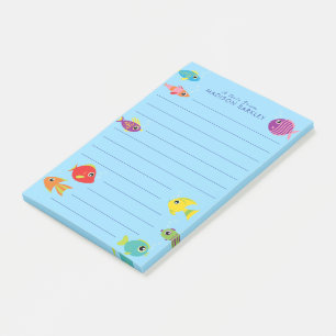 Post-it® Aquarium de poissons Mignon Enfants