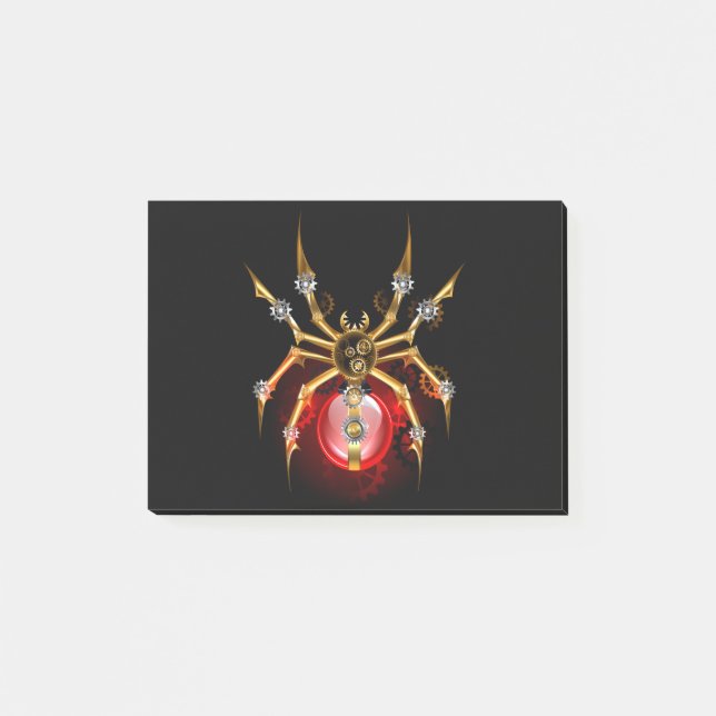 Post-it® Araignée en vapeur noire (Devant)