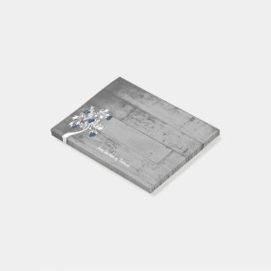 Post-it® Arborescence des coeurs bleus Notes personnalisées