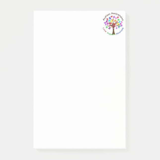 Post-it® Arborescence des sensibilisations sur l'autisme (Devant)