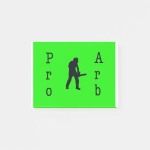 Post-it® Arboriste chainsav tree surgeon Venin