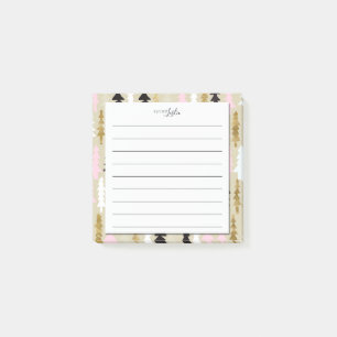 Post-it® Arbre Chic Une Note Du Bloc-Notes Monogramme