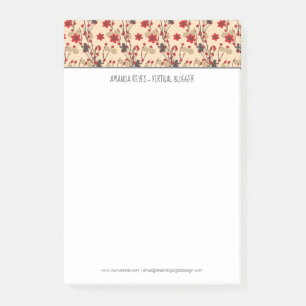 Post-it® Arbre de cerisier Sakura moderne et singe asiatiqu