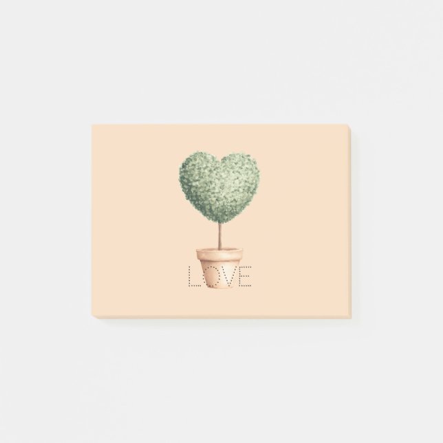 Post-it® Arbre de coeur d'amour (Devant)