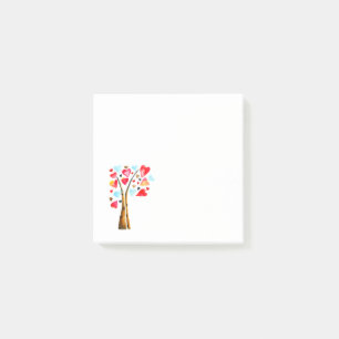 Post-it® Arbre de coeurs valentines fantaisistes