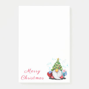Post-it® Arbre de Noël Casquette Gnome avec collants cadeau