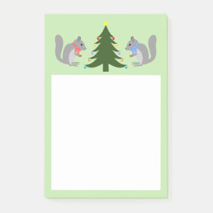 Post-it® Arbre de Noël décorant les écureuils