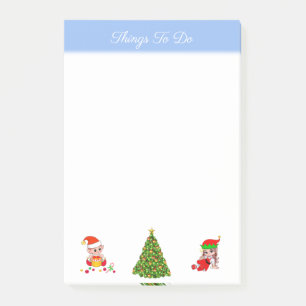Post-it® Arbre de Noël & Elfes Choses à faire Post-it Notes