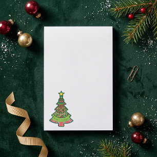Post-it® Arbre de Noël Fantaisiste Doodle Professeur de Fêt