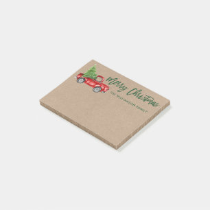 Post-it® Arbre de Noël pour Camion Vintage Kraft