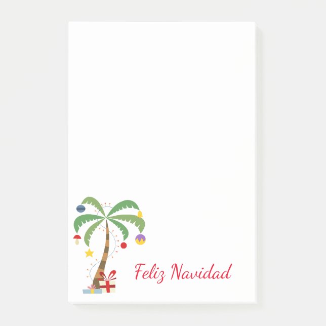 Post-it® Arbre de vacances post-it-Notes-Feliz Navidad (Devant)