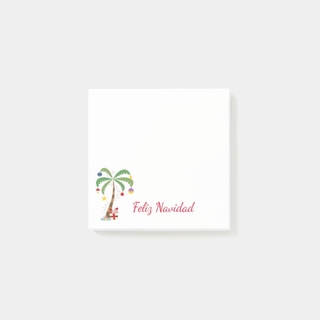 Post-it® Arbre de vacances post-it-Notes-Feliz Navidad (Devant)