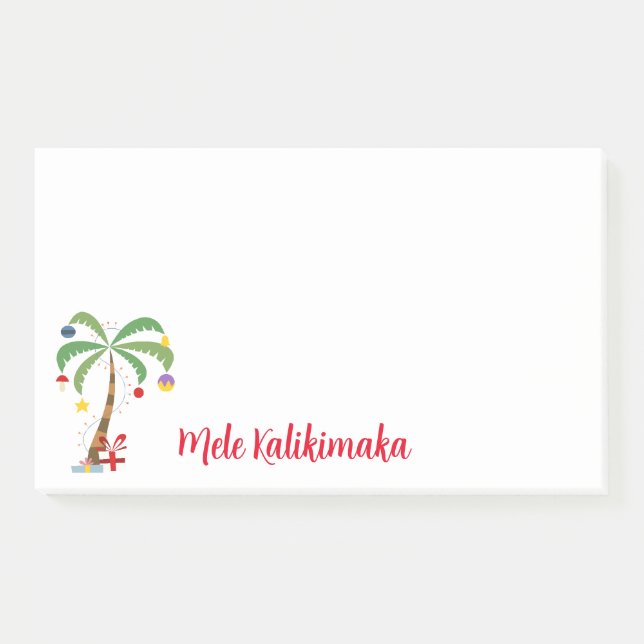 Post-it® Arbre de vacances post-it-Notes-Mele Kalikimaka (Devant)