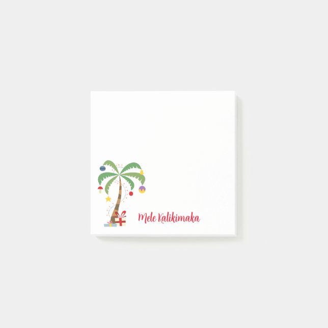 Post-it® Arbre de vacances post-it-Notes-Mele Kalikimaka (Devant)