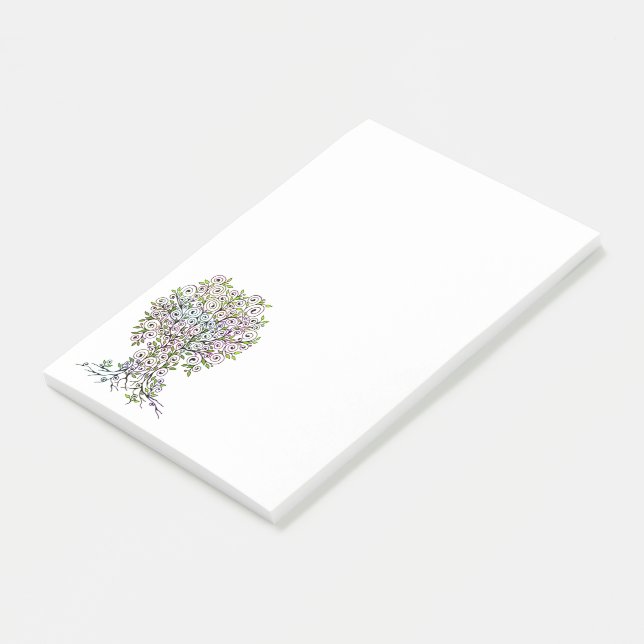 Post-it® Arbre de Vie - Feuilles en Spirale Fruits 1 (Incliné)