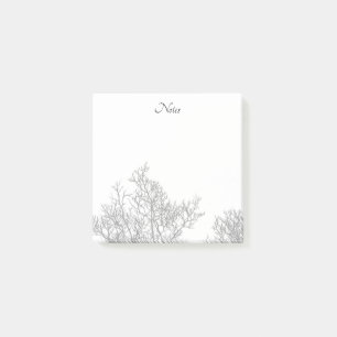 Post-it® Arbre gothique noir et blanc