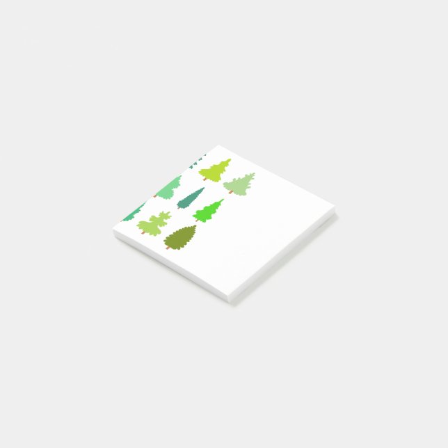 Post-it® Arbres de Noël (Incliné)