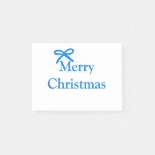 Post-it® Arc bleu joyeux Noël cadeaux famille simple moder