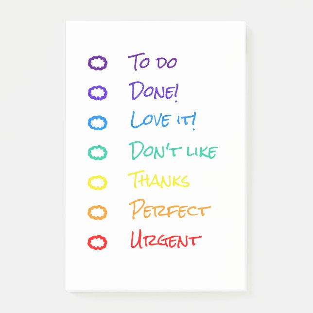 Post-it® arc-en-ciel (Devant)