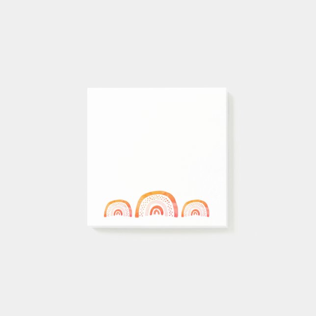 Post-it® Arc-en-ciel Aquarelle Orange (Devant)