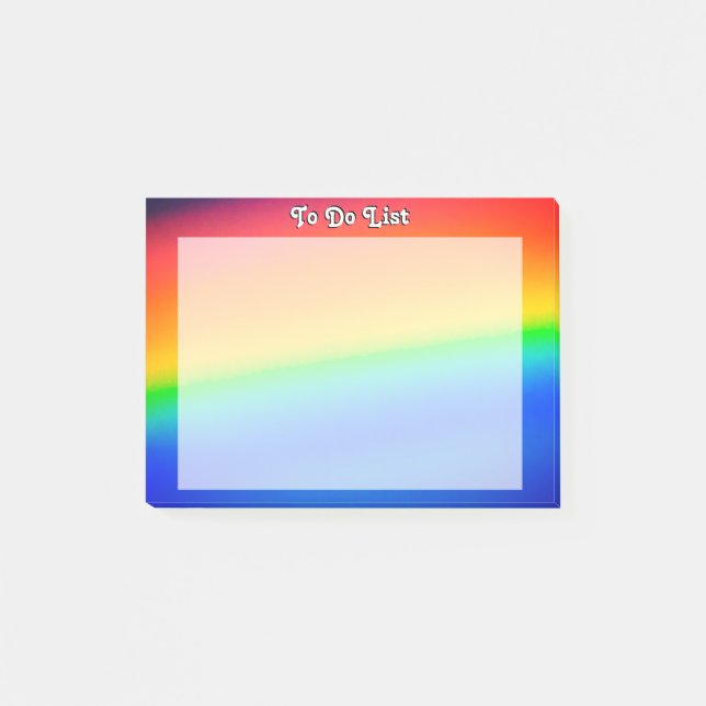 Post-it® Arc-en-ciel coloré (Devant)