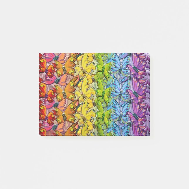 Post-it® Arc en ciel des papillons (Devant)