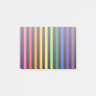 Post-it® Arc-en-ciel et rayures noires
