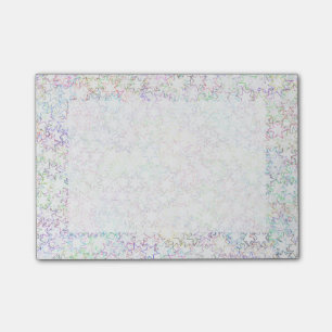 Post-it® Arc-en-ciel rose et fille blanche de Kawaii de