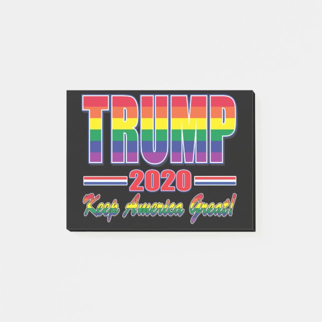 Post-it® Arc-en-ciel - Trump-Keep-America-Great (Devant)