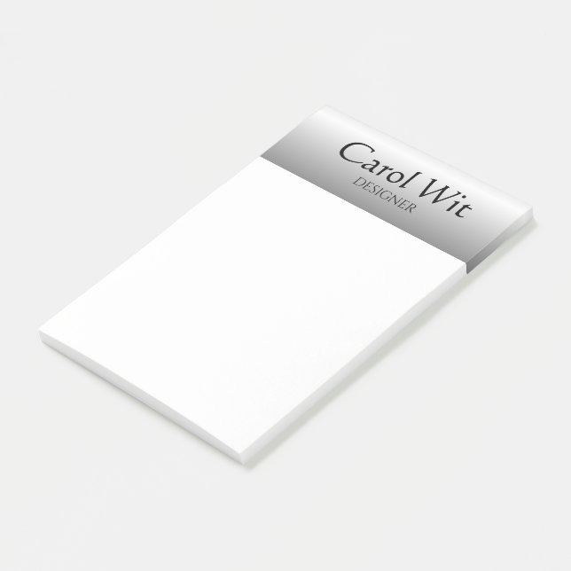 Post-it® Argent brillant simple (Incliné)