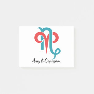 Post-it® Aries et Capricorne Couples Zodiac Astrologie